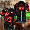 BlueJose Billiards Golden 8 Ball Crown Tribal Pattern Personalized Name, Team Name Shirt (6 Colors)