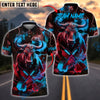 BlueJose Darts Bull Fiery Smoke Splash Customized Name, Team Name 3D Shirt (4 Colors)