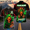 BlueJose Darts Grim Reaper Neon Lightning Customized Name, Team Name 3D Shirt (4 Colors)