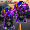 BlueJose Darts Cartoon Wolf Graffiti Customized Name, Team Name 3D Shirt (4 Colors)