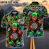 BlueJose Darts Funky Monkey Graffiti Customized Name, Team Name 3D Shirt (4 Colors)