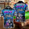 BlueJose Billiards 8 Ball Graffiti Street Art Face Your Fear Style Personalized Name, Team Name Unisex Shirt (4 Colors)