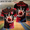 BlueJose Bowling And Pins Electric King Customized Name, Team Name 3D Shirt (4 Colors)