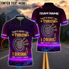 BlueJose Darts Funny Neon Text "I Play Darts “ Drink and I Forget Things" Personalized Name, Team Name Shirt (4 Colors)