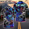 BlueJose Darts Wolf Design Dark Graffiti Style Customized Name, Team Name 3D Shirt (4 Colors)