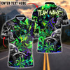 BlueJose Darts Wolf Design Dark Graffiti Style Customized Name, Team Name 3D Shirt (4 Colors)