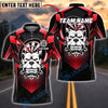 BlueJose Darts Pitbull Design Line Black Style Customized Name, Team Name 3D Shirt (4 Colors)