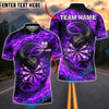 BlueJose Darts Black Snake Fire Flame Customized Name, Team Name 3D Shirt (4 Colors)