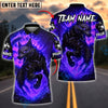 BlueJose Darts Fire Wolf Dartboard Burning Flame Power Customized Name, Team Name 3D Shirt (4 Colors)