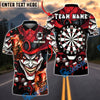 BlueJose Darts Dark Joker Card Dartboard Personalized Name, Team Name Unisex Shirt (4 Colors)