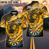 BlueJose Darts Tiger Neon Wildfire Style Personalized Name, Team Name Unisex Shirt (6 Colors)
