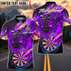 BlueJose Darts Tiger Neon Wildfire Style Personalized Name, Team Name Unisex Shirt (6 Colors)
