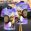 BlueJose Darts Reindeer Christmas Dartboard Winter Personalized Name, Team Name Unisex Shirt (4 Colors)