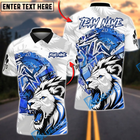 BlueJose Darts Lion Dartboard Impact Multicolor Options Personalized Name Shirt (4 Colors)