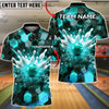 BlueJose Bowling Strike Explosion Customized Name, Team Name 3D Shirt (4 Colors)