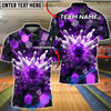 BlueJose Bowling Strike Explosion Customized Name, Team Name 3D Shirt (4 Colors)