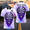 BlueJose Darts Ice Crystal Skull Multicolor Options Personalized Name Shirt (4 Colors)