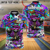 BlueJose Bowling And Pins Bear Streetwear Graffiti Customized Name, Team Name 3D Shirt (4 Colors)