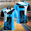BlueJose Bowling And Pins Premium Line Customized Name, Team Name 3D Shirt (6 Colors)