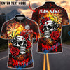 BlueJose Darts Flame Skull Spider Fiery Rose Personalized Name, Team Name Unisex Shirt (4 Colors)