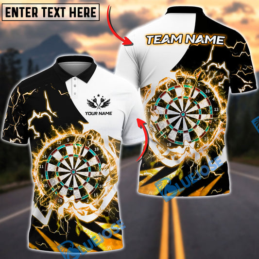 BlueJose Darts Dartboard Storm Power Personalized Name, Team Name Unisex Shirt (6 Colors)