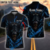 BlueJose Darts Wolf Thunder Dartboard Personalized Name, Team Name Shirt (4 Colors)