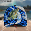 BlueJose Fishing Electric Water Hexagon Personalized Name Classic 3D Cap Personalized Cap (13 Breeds)