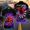 BlueJose Darts Furious Bull Smash Dartboard Multicolor Options Personalized Name Shirt (4 Colors)