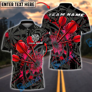 BlueJose Darts Steel Triple Dart Precision Multicolor Options Personalized Name Shirt (4 Colors)