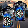 BlueJose Darts Electric Splash Classic Dartboard Multicolor Options Personalized Name Shirt (6 Colors)