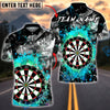 BlueJose Darts Electric Splash Classic Dartboard Multicolor Options Personalized Name Shirt (6 Colors)