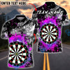 BlueJose Darts Electric Splash Classic Dartboard Multicolor Options Personalized Name Shirt (6 Colors)