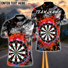 BlueJose Darts Electric Splash Classic Dartboard Multicolor Options Personalized Name Shirt (6 Colors)