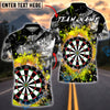 BlueJose Darts Electric Splash Classic Dartboard Multicolor Options Personalized Name Shirt (6 Colors)