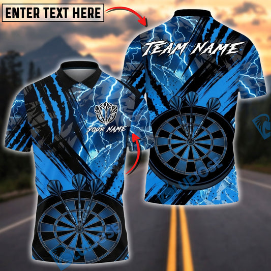 BlueJose Darts Electric Strike Triple Dartboard Multicolor Options Personalized Name Shirt (6 Colors)