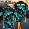 BlueJose Darts Angry Wolf Claw Marks Flame Personalized Name, Team Name Unisex Shirt (4 Colors)