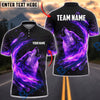 BlueJose Darts Howling Wolf Fire Flame Splash Personalized Name, Team Name Unisex Shirt (4 Colors)