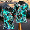 BlueJose Darts Angry Wolf Fire Lightning Personalized Name, Team Name Unisex Shirt (4 Colors)