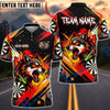 BlueJose Darts Angry Wolf Graffiti Brush Splash Personalized Name, Team Name Unisex Shirt (4 Colors)