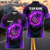 BlueJose Darts Charging Angry Bull Flame Ring Dartboard Geometric Personalized Name, Team Name Unisex Shirt (4 Colors)