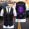 BlueJose Darts Tuxedo Vest Black Tie Pocket Chain Dartboard Personalized Name, Team Name Unisex Shirt (6 Colors)