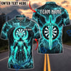 BlueJose Darts Winged Dark Knight Lightning Glowing Sword Dartboard Personalized Name, Team Name Unisex Shirt (4 Colors)