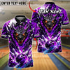 BlueJose Bowling And Pins Impact Dragon Splash Art Fury Customized Name, Team Name 3D Shirt (4 Colors)