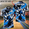BlueJose Bowling And Pins Strike Explosion Urban Graffiti Customized Name, Team Name 3D Shirt (6 Colors)