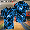 BlueJose Bowling Eagle Thunder Claw Customized Name, Team Name 3D Shirt (6 Colors)