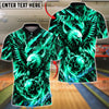 BlueJose Bowling Eagle Thunder Claw Customized Name, Team Name 3D Shirt (6 Colors)