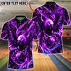 BlueJose Bowling Eagle Thunder Claw Customized Name, Team Name 3D Shirt (6 Colors)