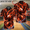 BlueJose Bowling Eagle Thunder Claw Customized Name, Team Name 3D Shirt (6 Colors)