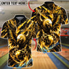BlueJose Bowling Eagle Thunder Claw Customized Name, Team Name 3D Shirt (6 Colors)