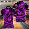 BlueJose Bowling Snake Coiled Ball Venomous Scales Customized Name, Team Name 3D Shirt (4 Colors)
